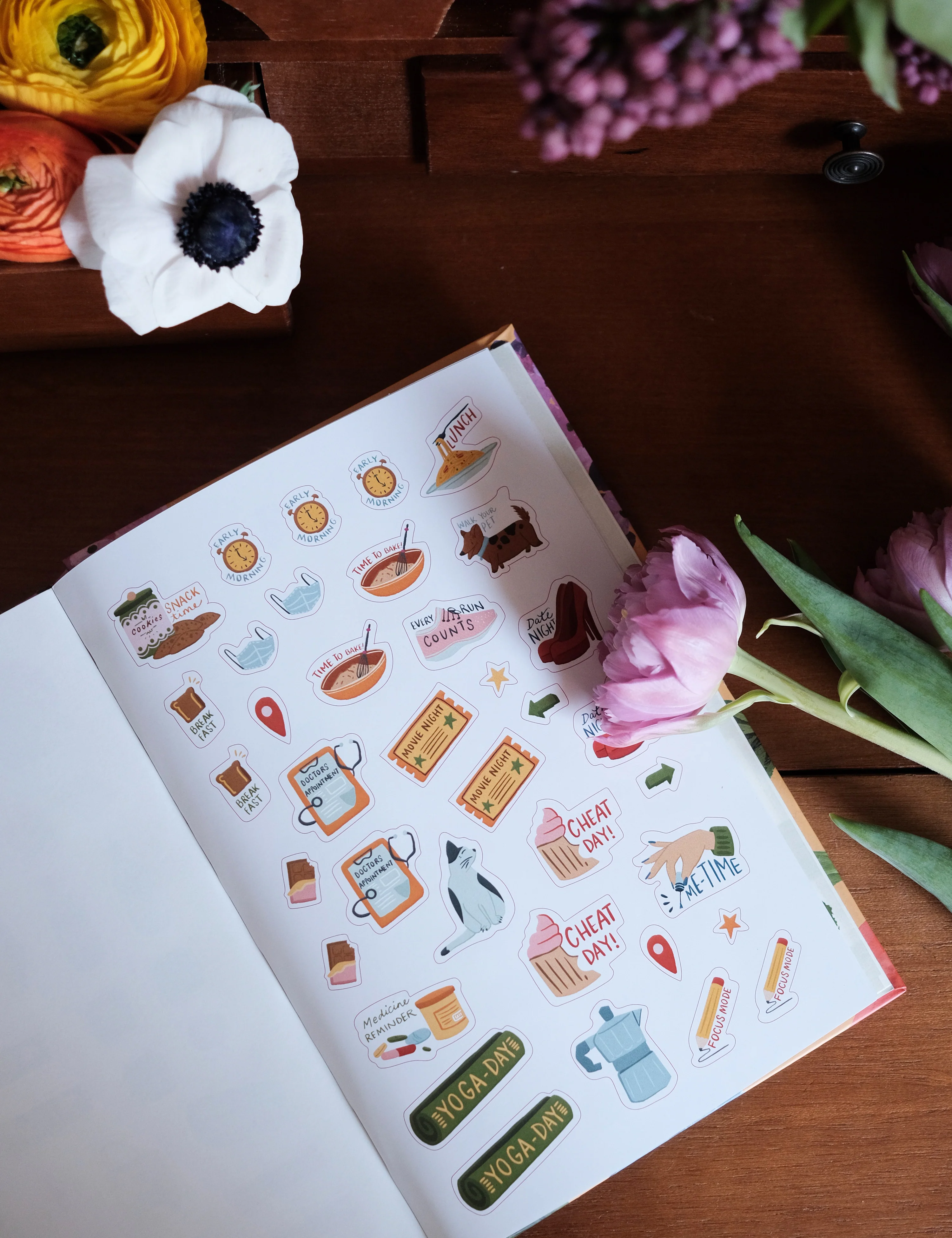 Undated Yearly Planner | Poppy Fields - Image 17