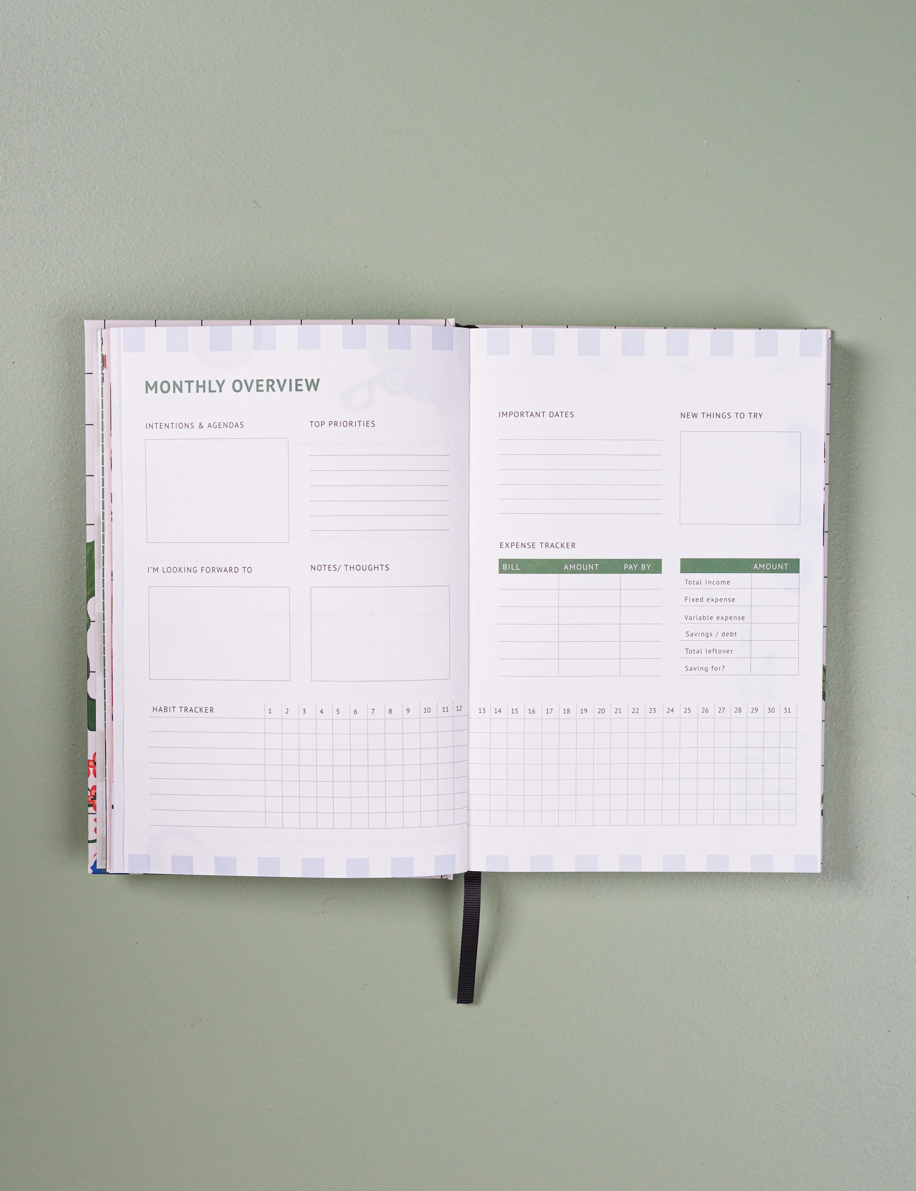 Undated Yearly Planner | Poppy Fields - Image 7